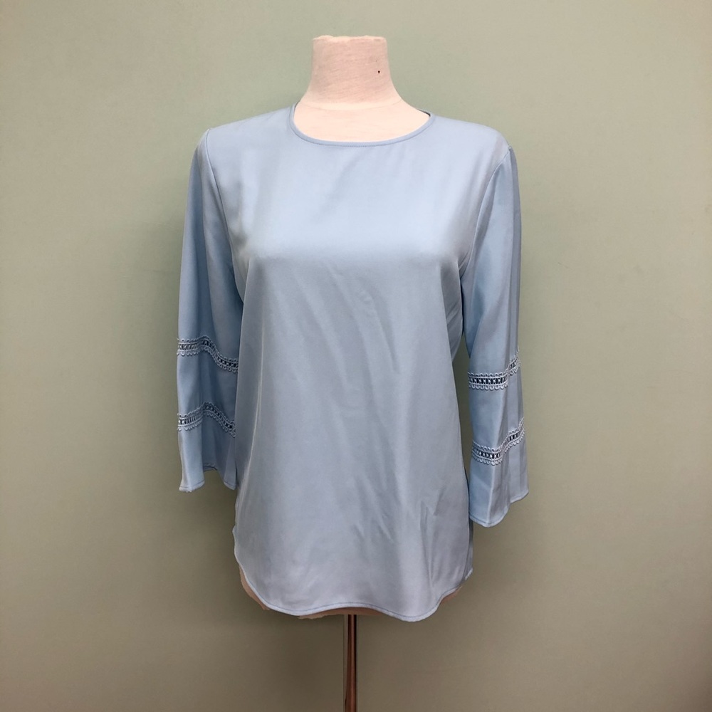 Calvin Klein | Women's Long Sleeve Blouse | Blue | Medium